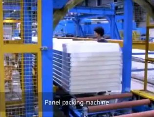 Combined sandwich panel line