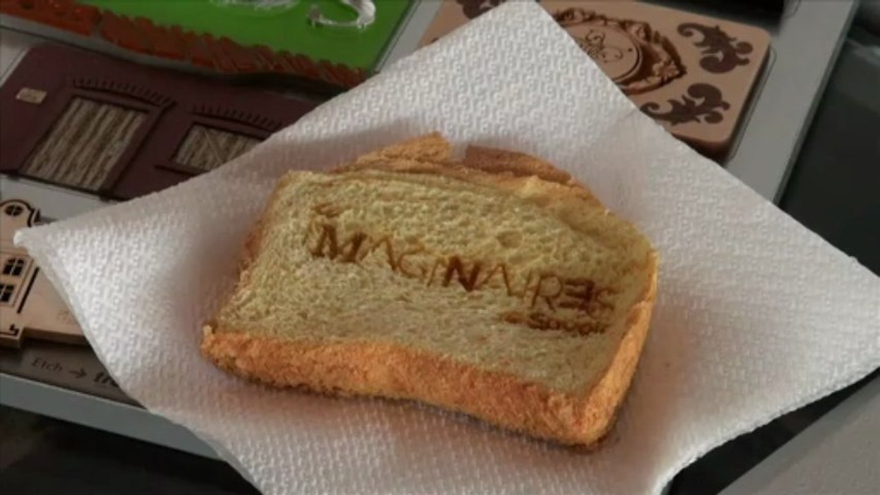 Du pain de mie gravé au laser