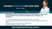 Where to look for unsecured bad credit personal loans