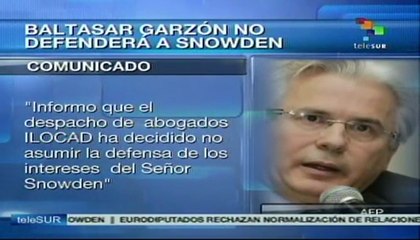 Baltasar Garzón no defenderá  a Edward Snowden