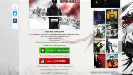 Company of heroes 2 Cd Key NEW*