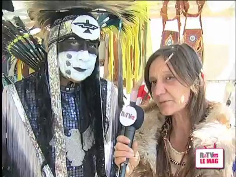 Un chef sioux au festival de Country à Mably