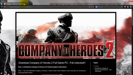Free Company of Heroes 2 PC game with crack