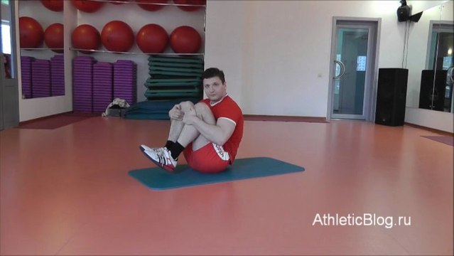 Как быстро накачать пресс! Упражнение для пресса Группировка . Обучающее видео.