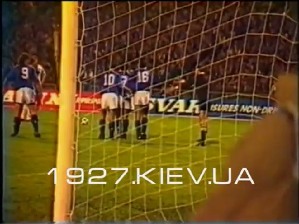 КЕЧ 1987/1988 Динамо Киев - Глазго Рейнджерс 2 тайм 1:0