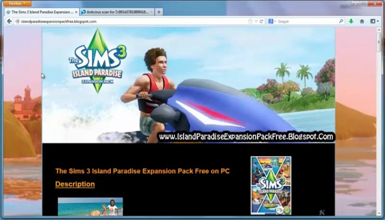 The Sims 3 Island Paradise Mac/Win Free Download