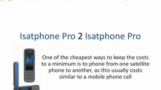 What can be done about the costs to an Isatphonepro satphone