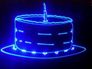 100mwレーザーポインター　スイッチボタン青色　きれいなブルー