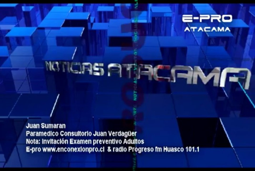 Juan Sumaran Paramedico de centros de salud de Huasco Invita a la comunidad adulta a realizarse examenes preventivos de salud