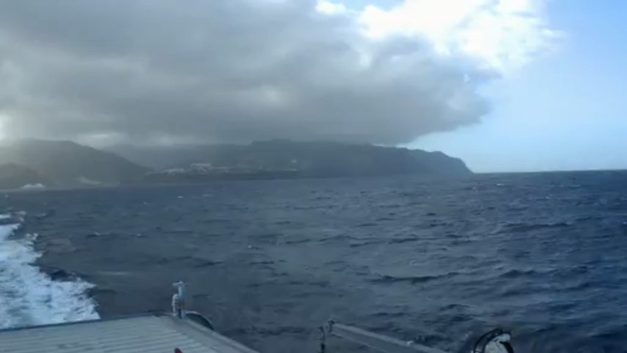 DEPART DE L'ÎLE DE LA GOMERA (ÎLES CANARIES) MARS 2013