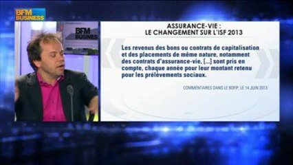 Descargar video: Assurance-vie et ISF, la loi a changé : Jean-François Filliatre dans Intégrale Placements - 27 juin