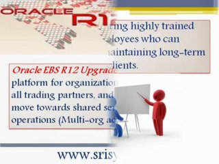 11i to R12 Upgrade Services - Srisys