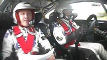 A bord de la Citroën C4 WRC de Cuoq
