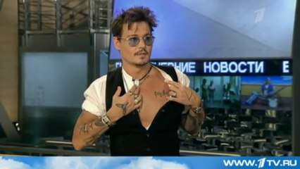 Джонни Депп - гость "Вечерних новостей "