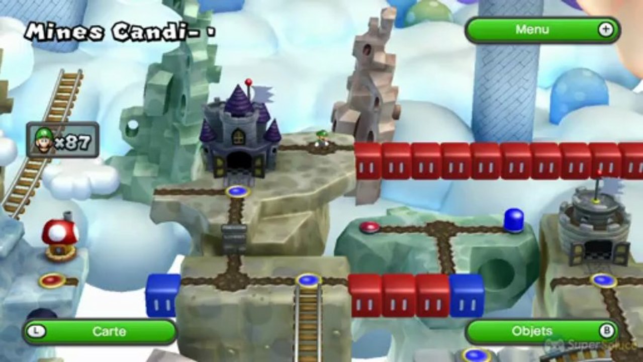 Soluce New Super Luigi U : Niveau 6-Château (deuxième entrée)