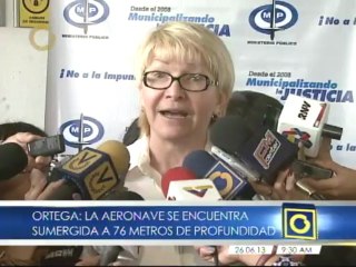 Fiscal General asegura que "será fácil" reflotar la avioneta de Missoni por estar a corta distancia