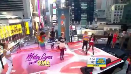 Miley Cyrus Performing _We Can_t Stop_ AND _Fall Down_ GMA G