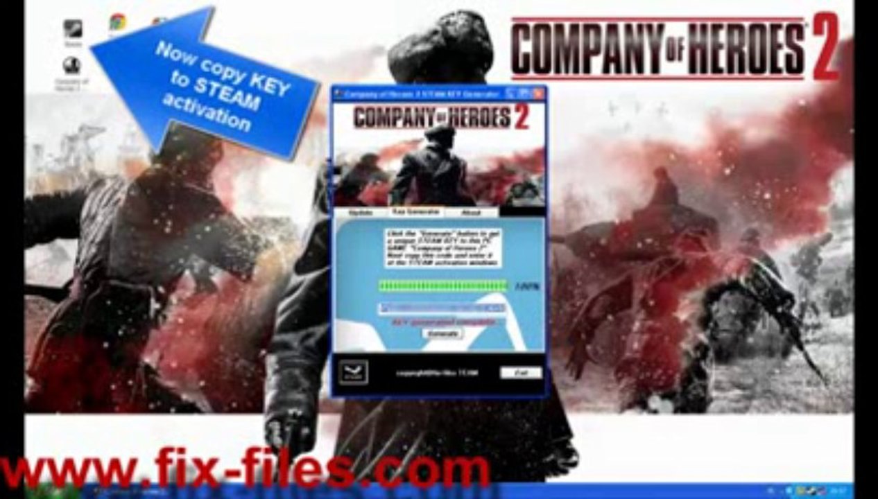 Company of Heroes 2 STEAM KEY generator ( working proof )