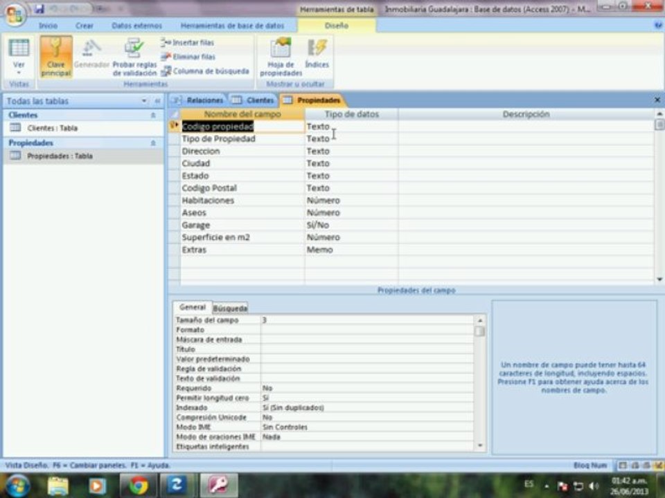 Access 2007 Tipos de Relaciones Video 40
