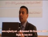 السيد محمد ديب مدير أكاديمية الجهة الشرقية يقدم عرضا حول نتائج امتحانات الباكالوريا بالنيابات التابعة للآكاديمية