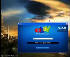 eBay Gift Card Generator 2013 FREE