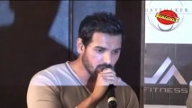 John Abraham promotes a Fitness Franchis