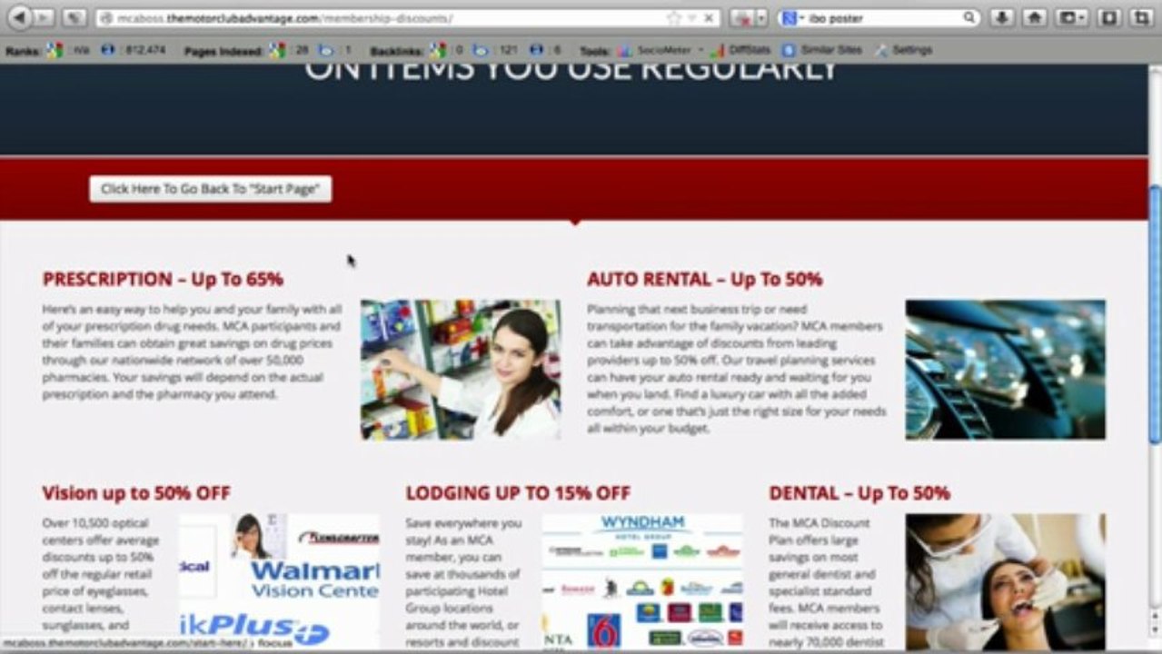 MCA Business Website [Motor Club of America] Professional SELL ALL DAY