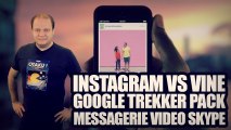 freshnews #464 Instagram vs Vine. Google Trekker Pack. Messagerie video Skype (28/06/13)
