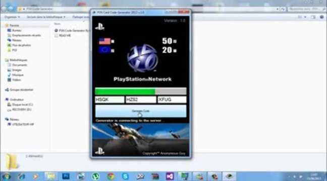 PSN Code Generator 50€ et 20€ | Générateur | July - Août 2013 Update