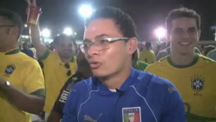 Copa Confederaciones - Los aficionados españoles celebran el pase a la final