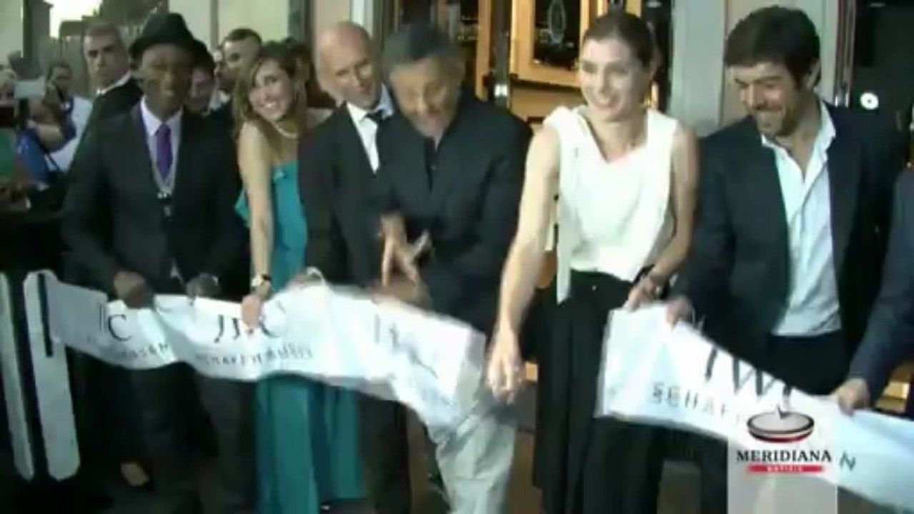 Rosario Fiorello all'inaugurazione della Boutique IWC Schaffhausen a Piazza di Spagna