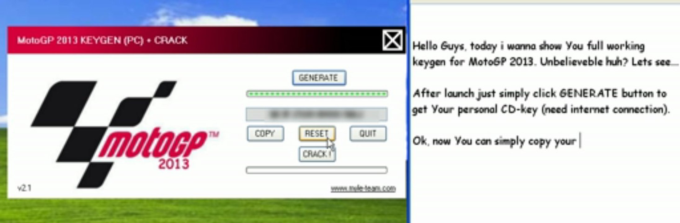 MotoGP 2013 Keygen (PC) + Crack Download no survey full working