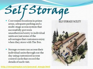 Commercial And Personal Storage Facility Services in Qatar