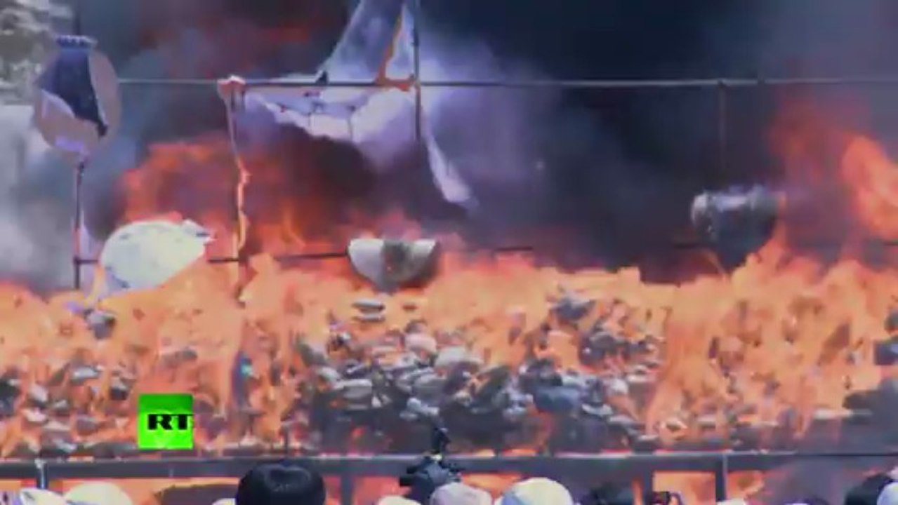 Drugs Inferno: Iran burns tons of narcotics