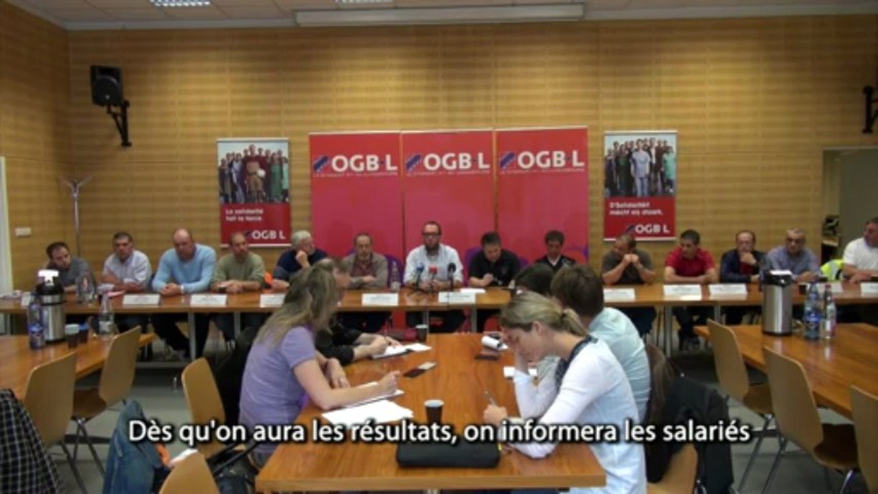 2013-06-28 - OGBL - Annonce grève dans le secteur Bâtiment (Luxembourg)