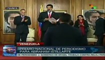 Presidente Maduro entregó galardones de Premio Nacional de Periodismo