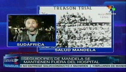 Continúan muestras de amor a Nelson Mandela
