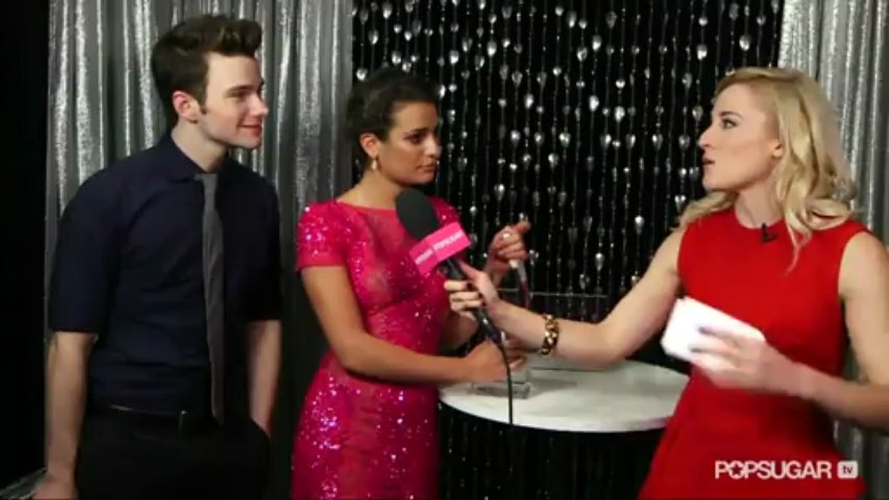 Lea Michele and Chris Colfer Share Post PCAs Plans — Couch and Downton Abbey!