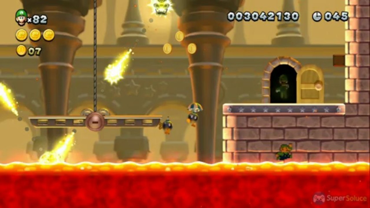 Soluce New Super Luigi U : Niveau 8-Château