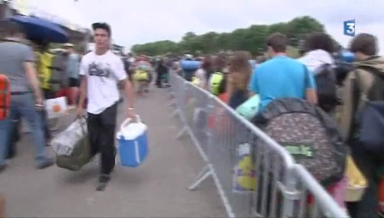 Festival Garorock, les festivaliers arrivent