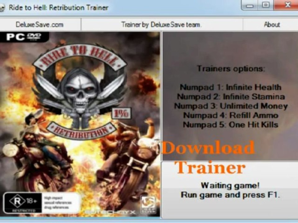 Ride to Hell Retribution Trainer [PC Version] download V1.0.0. version