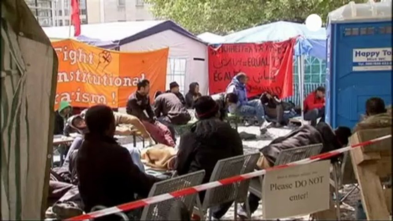 Münih'te sığınmacılar açlık grevinde