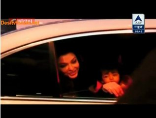Aishwarya, Abhishek & Aaradhya Leaving Hotel Room - TOIFA 2013