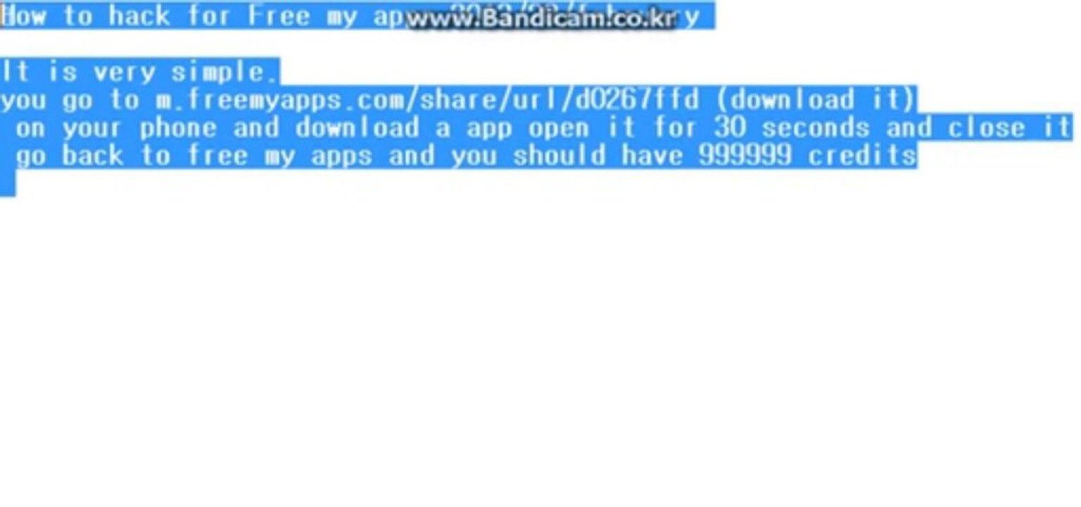 Free my apps credit hack Tool 2013
