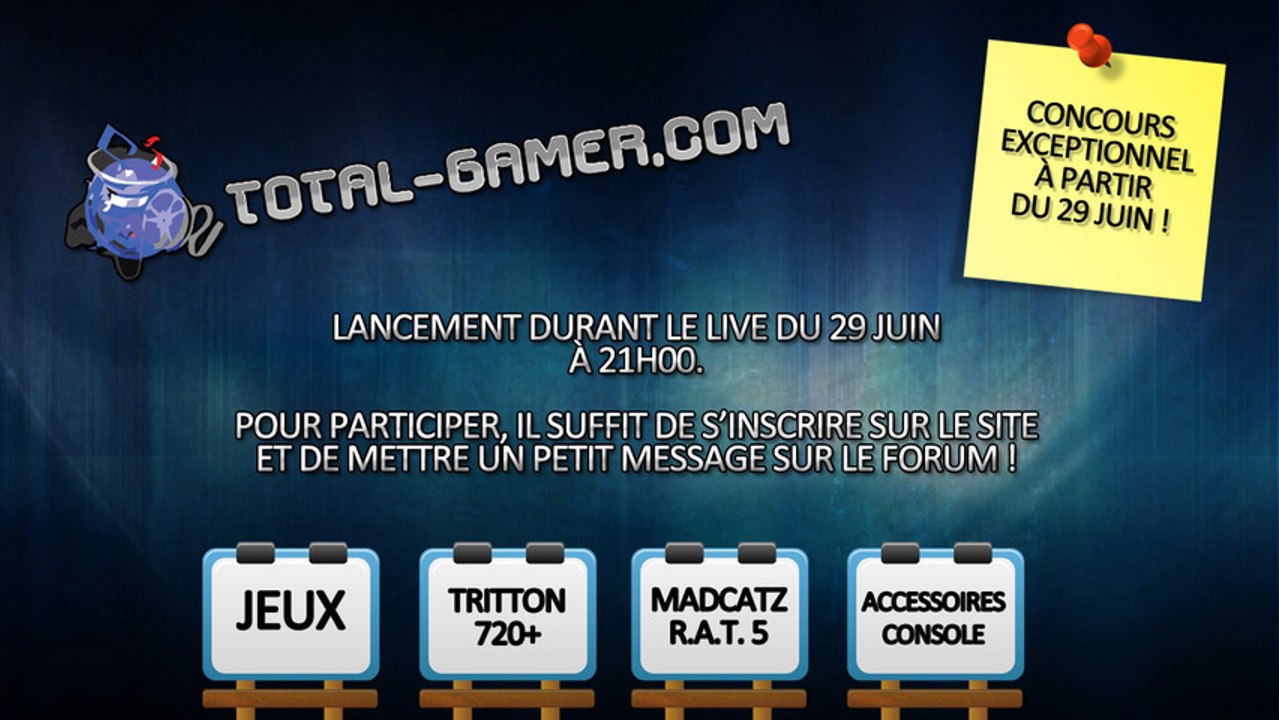Concours 5 ans de TOTAL-GAMER.COM | 900€ de lots !