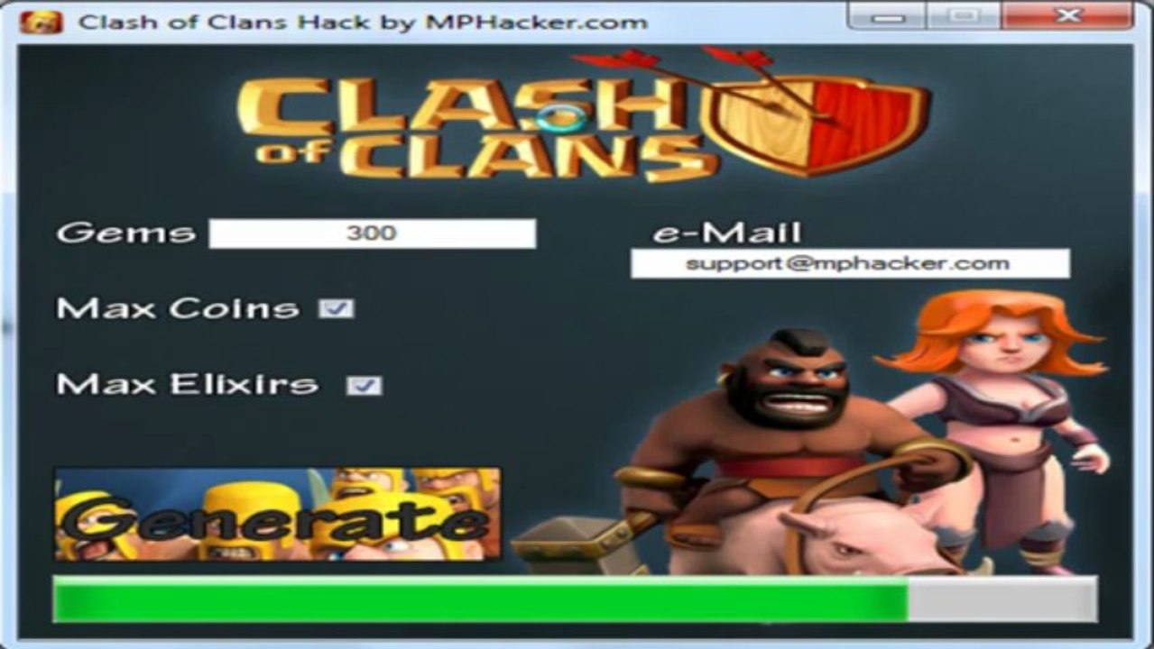 Free Clash of Clans Tool Hack Cheat July 2013