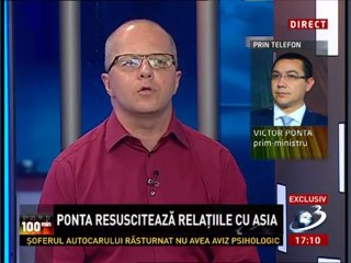Premierul PONTA despre vizita in tarile asiatice si NOUA LEGE A SALARIZARII ("100 de minute")