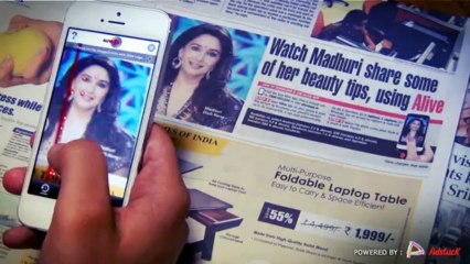 Watch Madhuri share some of her beauty tips using Alive