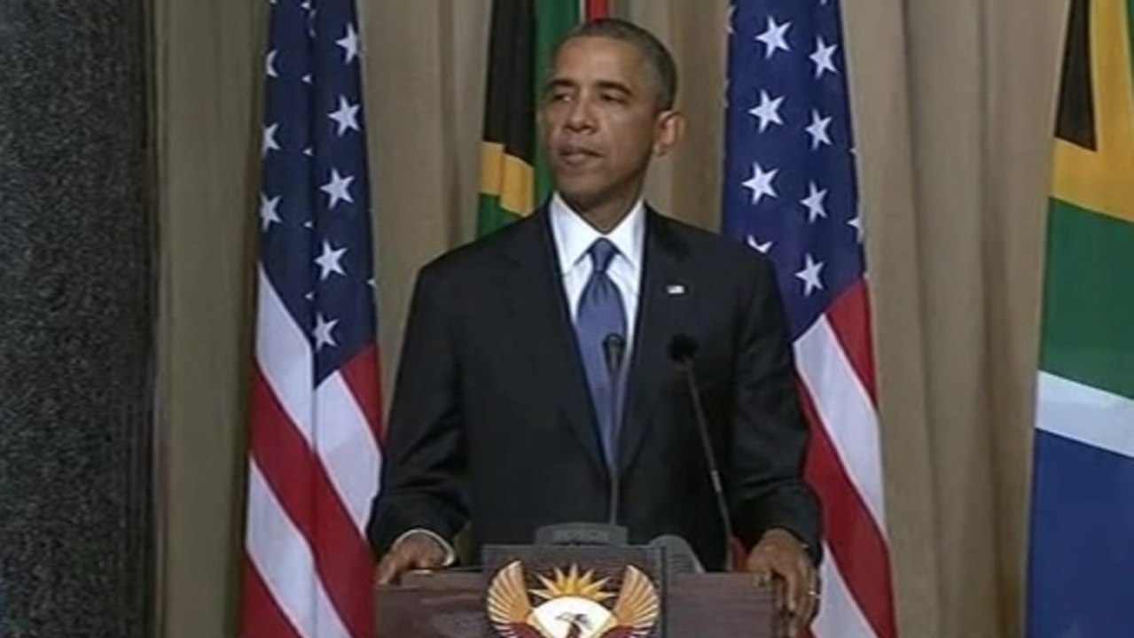 Obama and Zuma pay tribute to Mandela