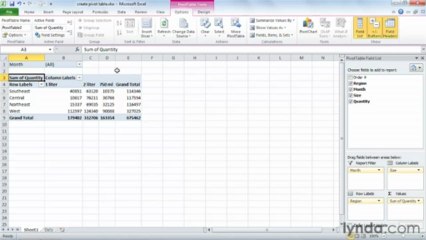 1102 Creating a basic PivotTable